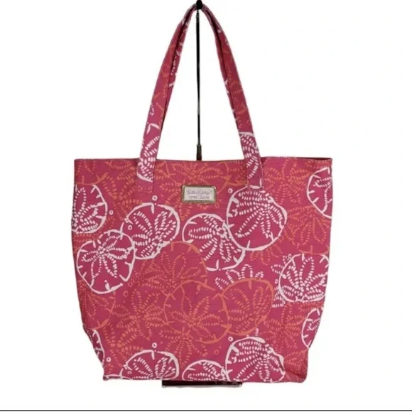 Estee lauder LILLY PULLITZER pink snd orange handbag - Picture 3 of 7